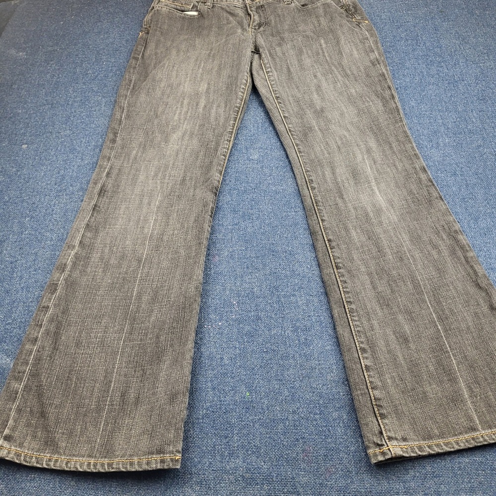 X2 Quality Denim Curvy Bootcut Jeans Womens 10 Regular Rise Faded Black Gray